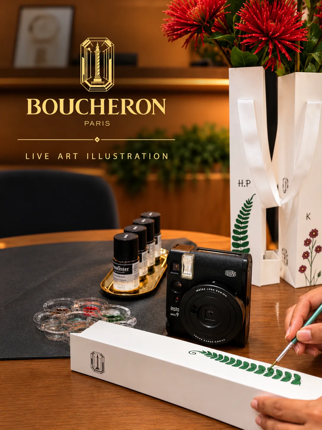 Boucheron — Live Floral Painting