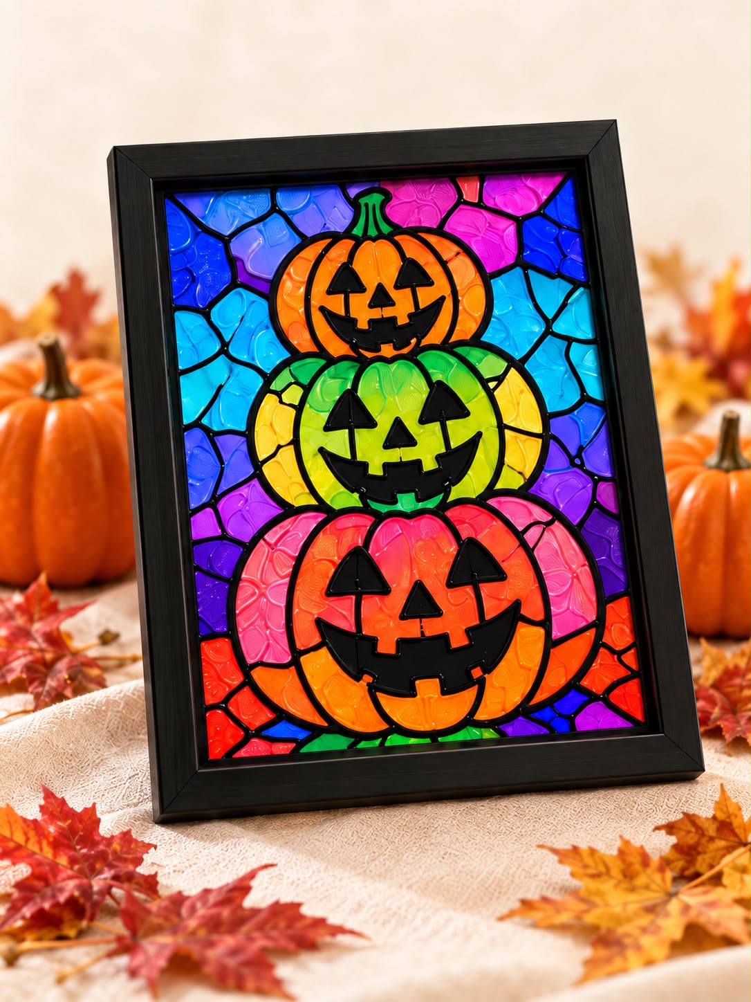 Halloween Stained Glass Art (Kids)